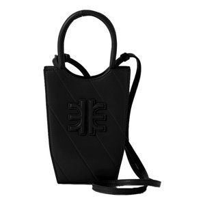 NEW JW PEI Black FEI Twill Phone Vegan Leather Crossbody Bag